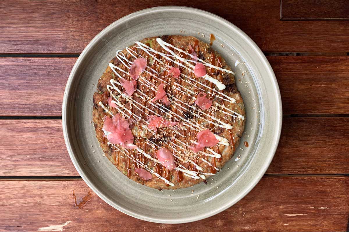 Recept vegetarische glutenvrije okonomiyaki van Chef Ernst